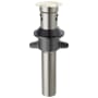 Delta Push Pop Up Drain with Overflow and Metal Tail Piece Brilliance Polished Nickel